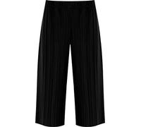 FAIRY BOUTIQUE Womens Plus Size Elasticated Waist Mini Short Ladies Stretch Pleated Culottes Shorts Pants Black