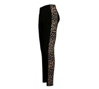 FAIRY BOUTIQUE Womens Printed Side Stripe Leggings Womens Plain Stretchy Leggings Ladies Full Length Printed Skinny Legging Pants (Brown Leopard UK 20-22)
