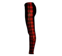 FAIRY BOUTIQUE Womens Printed Side Stripe Leggings Womens Plain Stretchy Leggings Ladies Full Length Printed Skinny Legging Pants (Red Tartan UK 24-26)