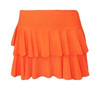 FAIRY BOUTIQUE Womens Sexy Plain Frill RARA 2 Layers Skirt Ladies Plain Casual Hen Night Party Wear Mini Skirt Orange