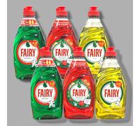 Fairy Bundle: 2 x ORIGINAL, 2 x LEMON, 2 x POMEGRANATE Fairy 320ml Washing Up Liquid (1920ml)