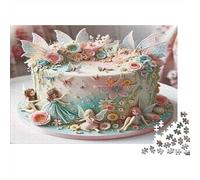 Fairy Cake Jigsaw Puzzles 1000 Piece Recycled Paper for Adults Adult Jigsaws Hard Difficult Challenging Game Fun Home Present Great Gift for Decompression 38x26cm/1000pcs