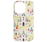 Fairy Castle Storybook Fantasy Cute Village Design Case for iPhone 14 Pro