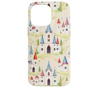 Fairy Castle Storybook Fantasy Cute Village Design Case for iPhone 14 Pro Max