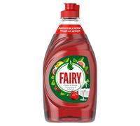 Fairy Clean & Fresh Washing Up Liquid Grapefruit & Pomegranate 320ml - Powerful Grease Cutting, Long-Lasting Suds & Sparkling Clean Dishes with Fresh Fruity Floral Scent