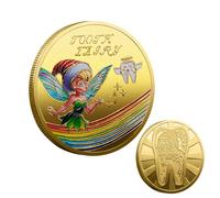 Fairy Coin for Kids - Tooth Reward Tokens, Colorful Collectible Disc | Fantasy Character Memento, Shimmering Keepsake Charm, Pocket Surprise Gift Collectible Tokens for Imaginative Play