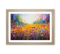 Fairy Colour Field Framed Wall Art Print A2 Oak