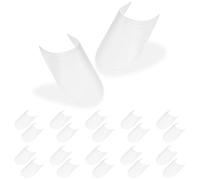 FAIRY CORA 20PCS Adjustable Plastic Shoe Tree Inserts, Crease Protector for Sports and Leather Shoes, Unisex Shoe Shaper, Flexible Boot Shaper Holder, Clear Shoe Stretcher