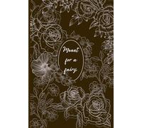 Fairy core - Brown Journal, Vintage aspect, 155 cream pages - 6x9 inch. Floral, ancient illustrations.