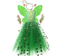 Fairy Costume Sets for Girls Party Cosplay Outfit with Wings