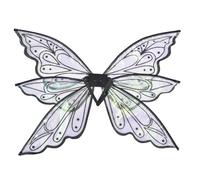 Fairy Costume Wings - Adult Size Butterfly Outfit, Angel Wing Clothing Accessories, Girls Halloween Dress | White Fairy Wings for Women Girls Party Costume Festival Performance Adult Outfit Halloween
