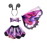 Fairy Costume Wings - Immersive Scene Prop, Butterfly Fairy Wing, Costume Tutu Skirt Accessory, Lightweight Dress Up Wings, Dress Up Set | Kids Costumes Set For 3 12 Years Old Party