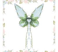 Fairy Costume Wings - Wire Frame, Lightweight Design, Bright Festival Colors, Adjustable Fit Style | Halloween Christmas Pride Party Stage Celebration Accessory