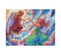 Fairy Couple Dancing Floral 500 Pieces Classic Jigsaw Puzzle Puzzle for Adults Concentration Training Wall Art Mental Exercise Halloween Thick Cardboard 500 PCS