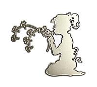 Fairy Cutting Die, Lovely Little Girl Metal Die Cut, Embossed Stencil Mold for Card Making, Scrapbooking, Little Girl Cutting Die, Fairy Metal Die Cut for Card Making, Scrapbooking