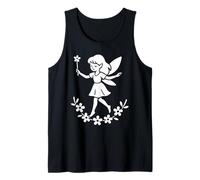 Fairy Dancing on Flower Wreath Tank Top