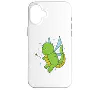 Fairy Dino with magic Wand Case for iPhone 16 Plus