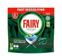 Fairy Dishwasher Tablets 14 Pack Dishwasher Capsules Powerful Dishwashing Tablets for Grease Food Residue Glass & Kitchen Cleaning