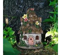 Fairy Door 3D Sculpture Miniature Fairy House, Miniature Enchanted Fairy Garden Trumpet House, Outdoor Funny DIY Fairy House Accessories, Indoor Outdoor Art Decorations,Patio Yard Lawn Ornaments Gift