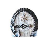 Fairy Door, Fairy Doors for Outdoor Trees - Fairy House Miniature Door Made of Wood, Fairy House Accessories, Artistic Garden Art Doors for Tree, Yard Decoration