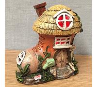 Fairy Door House Mystical Cobblers Boot Garden Indoor LED Light Decor - Battery Operated Elf Pixie Home H10cm