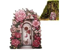 Fairy Door - Miniature Door | Fairy Garden Accessories Mini Fairy Doors Made From Decoration for Children's Playroom Fairy Door Set for Imaginative Play Fairy Door for Garden in Fr