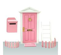 Fairy Door Miniature Set - Tiny Fairy House Entrance For Kids Learning Play, Educational Fairy Tale Door Kit | Miniature Fairy Door For Creative Story Time Play, Decor And Interactiv