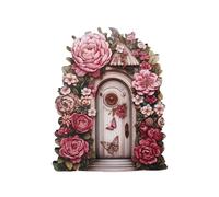 Fairy Door - Minii Wooden Fairy Doors | Versatile Charm Miniature Door, Decorative Fairy Garden Miniatures Door, Excellent Quality Fairy Garden Art Doors, Fairy House Door for Outdoor Trees Garden
