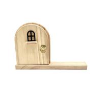 Fairy Door Outlet Cover, Wood Socket Protector, 24x15.5cm, Decorative Electric Outlet Guard, Wooden Plug Cover, Protective Socket Panel, For Parents Kids Nursery Bedroom Playroom Classroom Kitchen Day