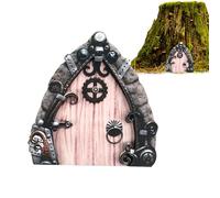 Fairy Door Wall Miniature Door | Mini Elf Door Mini Entrance - Wooden Garden Fairies Home Accessories for Fariy Home Indoor and Outdoor
