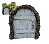 Fairy Door- Wooden Outdoor Tree Trunk Decoration, Whimsical Miniature Figurines | Fairy Doors For Trees Outdoor | Wall Window Backyard Forest Yard Village Pond Suitable For Gardens And Rooms