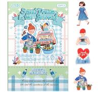 Fairy Dream Series Sticker Scrapbooking Supplies for Junk Journal, 20 Sheets PET Stickers - Vintage Journaling Stickers