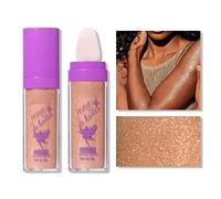 Fairy Dust Highlighter Powder,Polvo de Hadas Magic Colour Shiner,Body Glitter Powder Stick,Fairy Highlight Patting Powder Highlighter,Sparkle Hightlighter Makeup Cosmetic For Makeup (Gloden Brown)