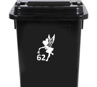 Fairy Dust Waterproof Wheelie Bin Stickers - Cute Stickers - Fairy Garden Accessories - Bin Stickers for Wheelie Bins - Number Stickers - Fairy Door - Stick On Numbers (62)