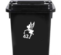 Fairy Dust Waterproof Wheelie Bin Stickers - Cute Stickers - Fairy Garden Accessories - Bin Stickers for Wheelie Bins - Number Stickers - Fairy Door - Stick On Numbers (42)