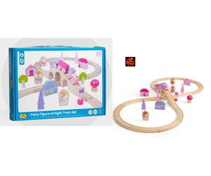 Fairy Figure of eight Wooden Railway Train Track Set compatible Brio + others
