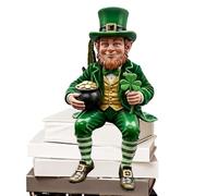 Fairy Figurine - St. Patrick’s Day Resin Yard & Home Decor, 15 Cm Green Decorative Statue | Festive Leprechaun-Inspired Ornament For Garden, Yard, Home, Office, Parties, Holidays & Seasonal Display