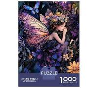 Fairy Flower Forest 1000pc Premium Jigsaw Puzzle Enchanted Grace Puzzle for Adults Sturdy Cardboard Couple Puzzle Partners Ultra Difficult Home Activity 38x26cm/1000pcs
