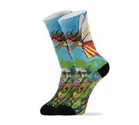 Fairy Flying In The Flower Ladies Socks Breathable Socks Elastic Sports Sock For Gym Home Women 40Cm