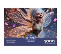 Fairy Flying Joy Fun And Challenging Family Game 1000 Pieces Puzzle -Elderly Fairy Dancing for Adults Kids Great Gift Idea52x38cm/1000pcs