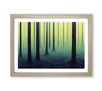 Fairy Forest Framed Wall Art Print A2 Oak