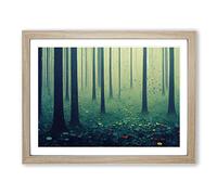 Fairy Forest Framed Wall Art Print A2 Oak