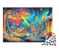 Fairy Forest Night Jigsaw Puzzles for Adults 1000 Puzzles for AdultsCity Night Challenging Puzzles Puzzle Game for The Whole for Women, Gifts for Men ColourfuG 100% Recvcled Cardboard38x26cm/1000pcs