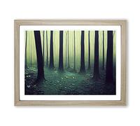 Fairy Forest Vol.3 H1022 Framed Print for Living Room Bedroom Home Office Décor, Wall Art Picture Ready to Hang, Oak A2 Frame (64 x 46 cm)
