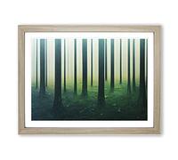 Fairy Forest Vol.5 H1022 Framed Print for Living Room Bedroom Home Office Décor, Wall Art Picture Ready to Hang, Oak A2 Frame (64 x 46 cm)