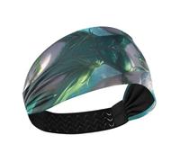 Fairy Game Anime Girl Fantasy Art Style Moisture Wicking headband holder organizer Elastic head for women for Gym tennis Cycling Running