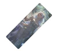 Fairy Game Anime Girl printed nonslip yoga mat for men, natural rubber non slip, with yoga mat bag tapete para ejercicio 71x26 inches