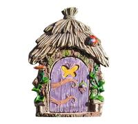 Fairy Garden Door, Elf Garden Door, Butterfly Fairy House Garden Decoration, Tree House Accessories for Garden, Patio, Wall, Fence, Tree, Park