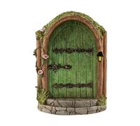 Fairy Garden Door - Vibrant Storybook Decoration, Forest Gateway, Charming Tree Trunk Embellishment, Tiny Fairy Realm Entrance Landscape Ornament Collection for Outdoor Garden Decor