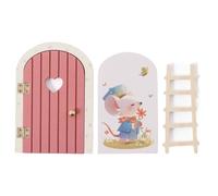 Fairy Garden Door, Wood Cartoon Fairy House Door, Home Decor for Holiday Party Supplies Christmas Thanksgiving Birthday Room Apartment Offices School Dormitory Weekday